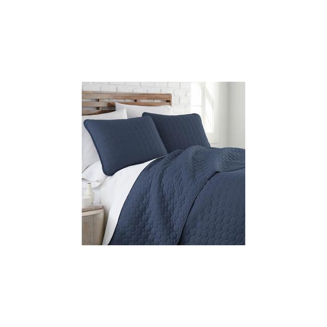 FIONECA Luxury Round Quilted Silky Soft Reversible Microfiber Quilt Set White