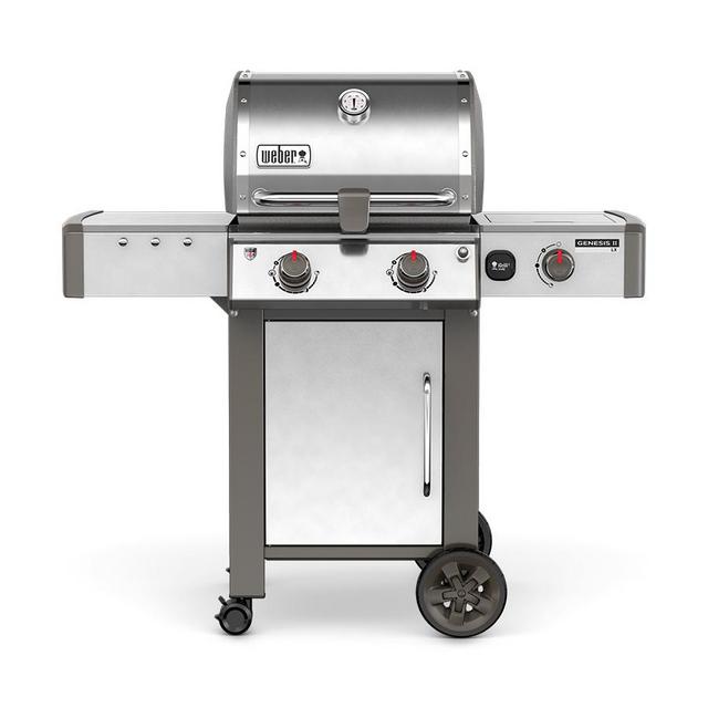 Weber Genesis II LX S-240 Stainless Steel 2-Burner Natural Gas Grill with 1-Side Burner