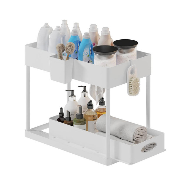 StorageBud Under Sink Bathroom & Kitchen Cabinet Organizer
