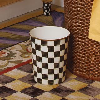 Courtly Check Stainless Steel Waste Bin