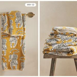 Isa Tiger Cotton Towel Collection