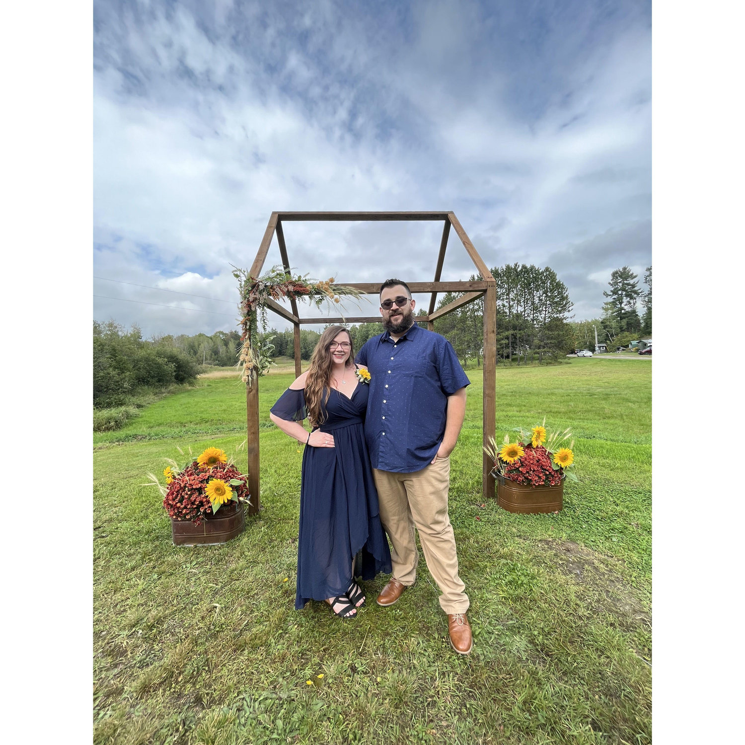 Elena's brother's wedding in September 2022 in Embarrass, MN.