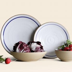 Coupe 4-Piece Place Setting (Toasted | Blue Banded)