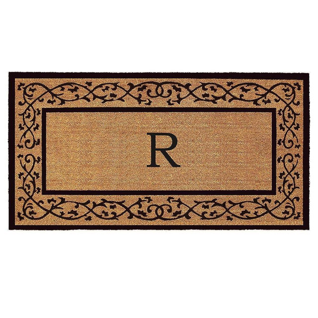 Calloway Mills AZ120073048R Augusta Monogram Doormat, 30" x 48" (Letter R)