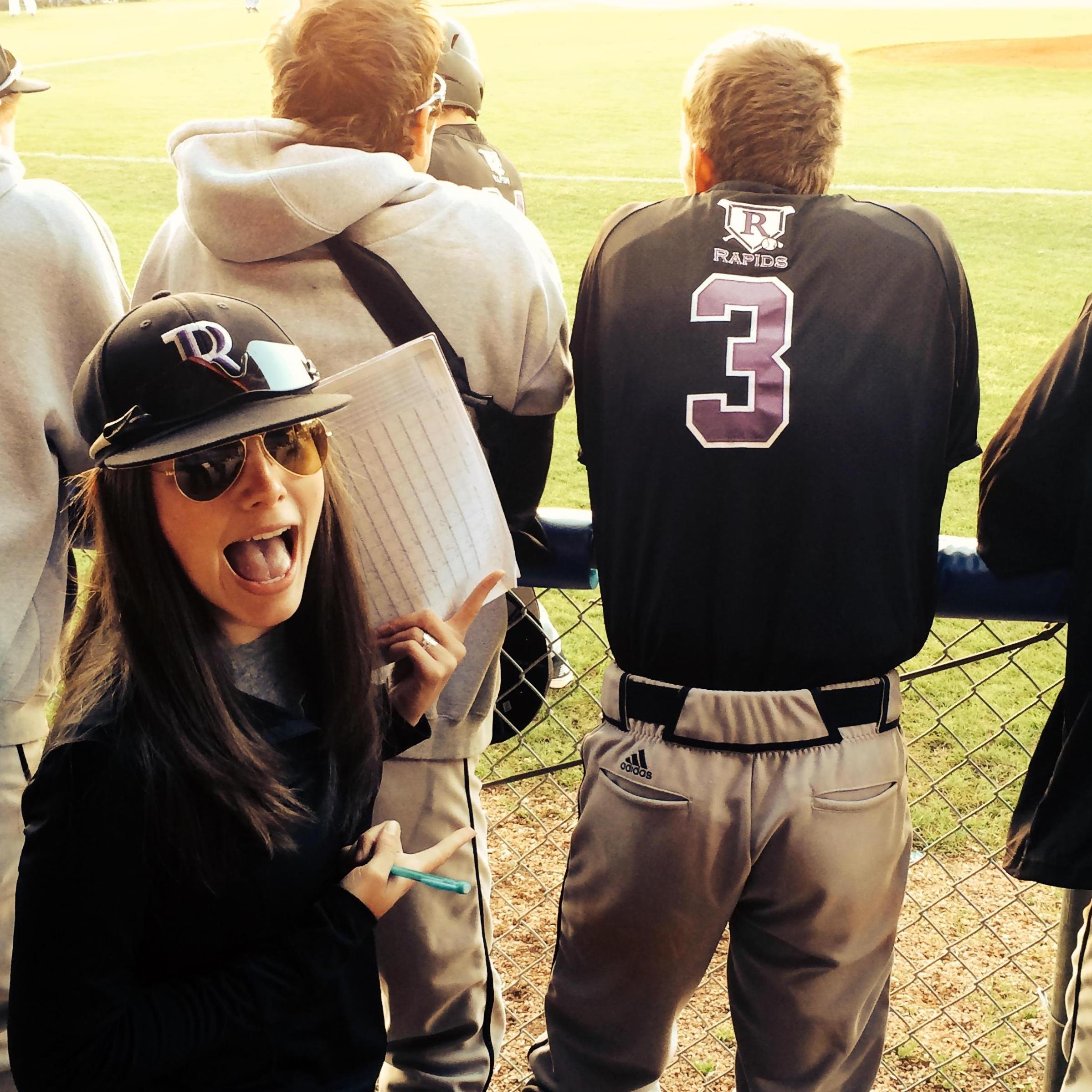 We started spending a lot of time on a baseball field in high school.