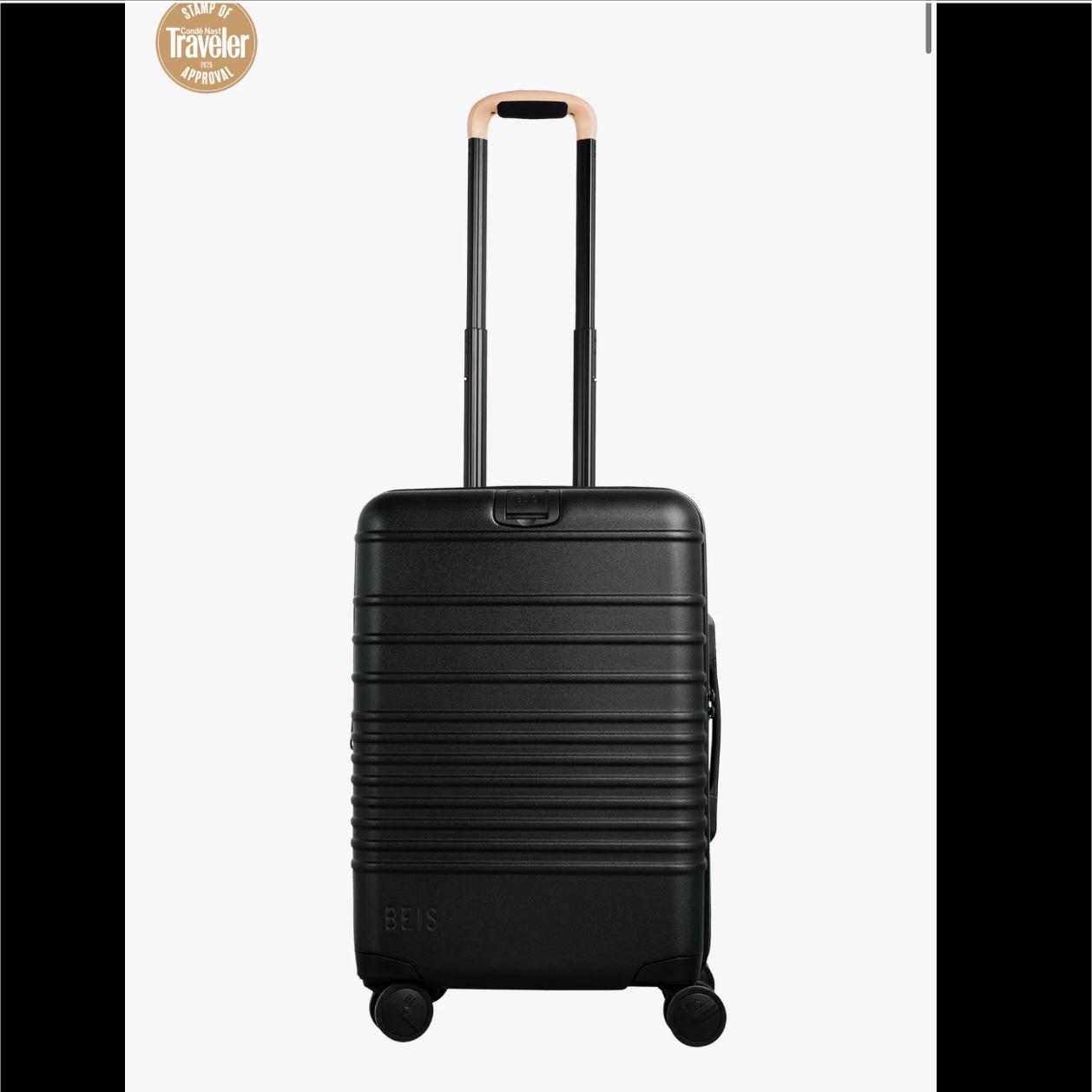 BÉIS 'The Carry-On Roller' in Black/Beige