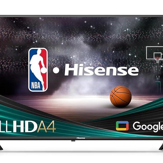 Hisense 40-Inch Class A4 Series FHD 1080p Google Smart TV (40A4K, 2023 Model) - DTS Virtual: X, Game & Sports Modes, Chromecast Built-in, Alexa Compatibility, Black
