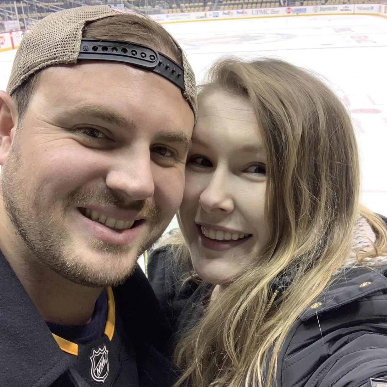 Penguins game in Pittsburgh to celebrate Alex's birthday!