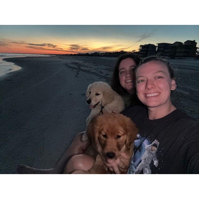 Our first trip with Harper & Atticus.