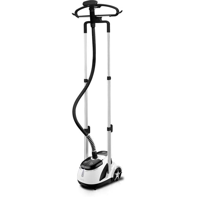Salav Professional Series Dual-Bar Garment Steamer with Multi-Function Hanger and Foot Pedal Controls