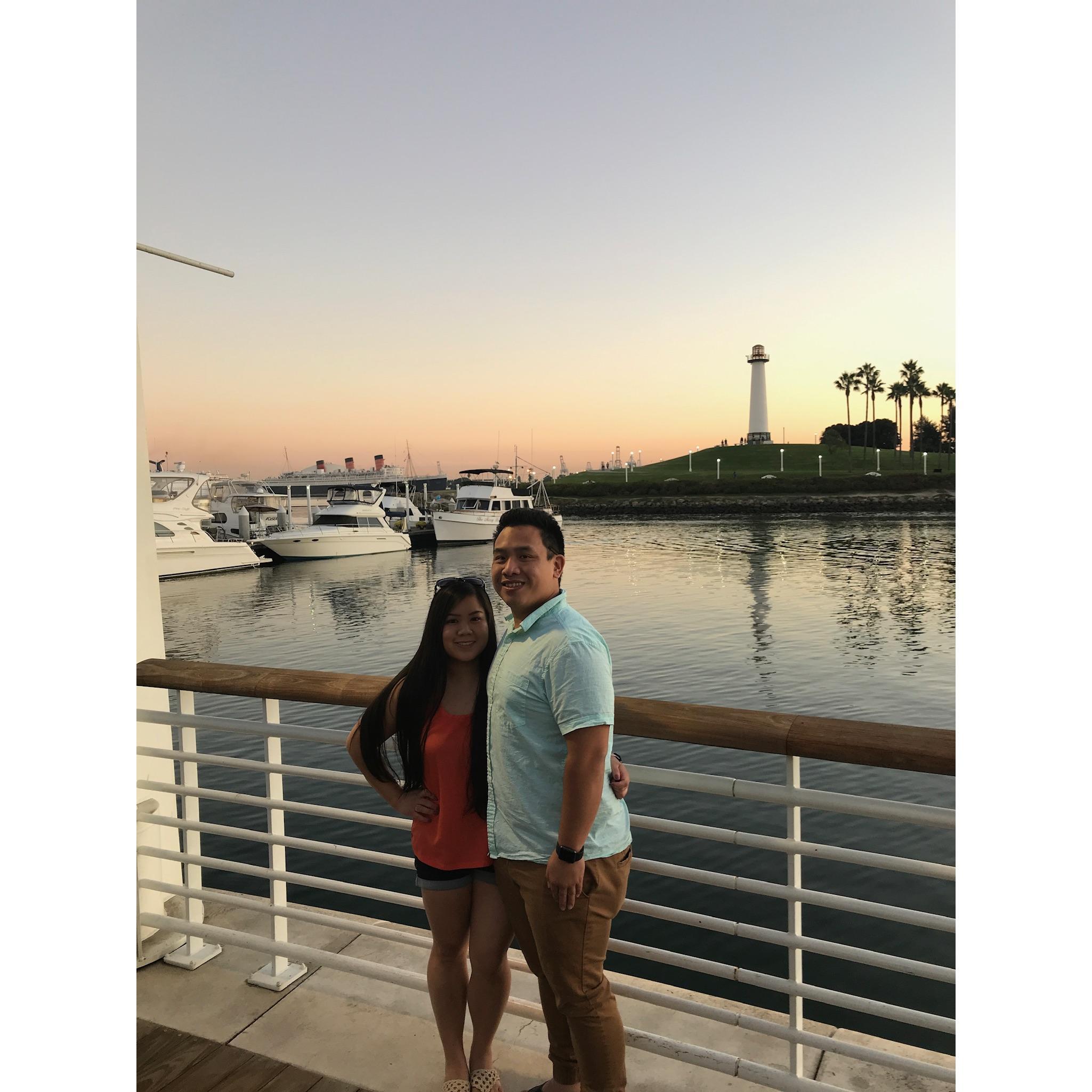 Long beach pier (weekend on a mini yacht)
