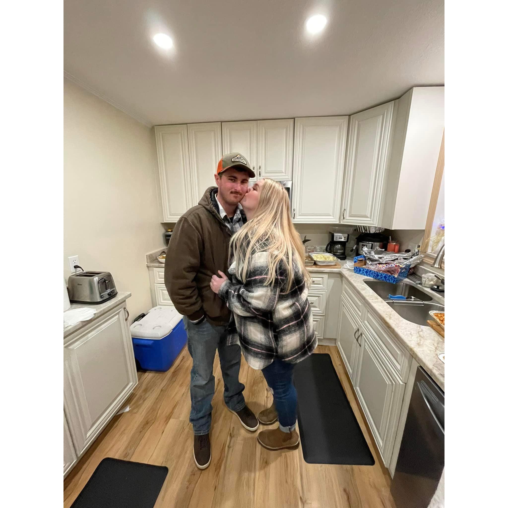 Thanksgiving kisses