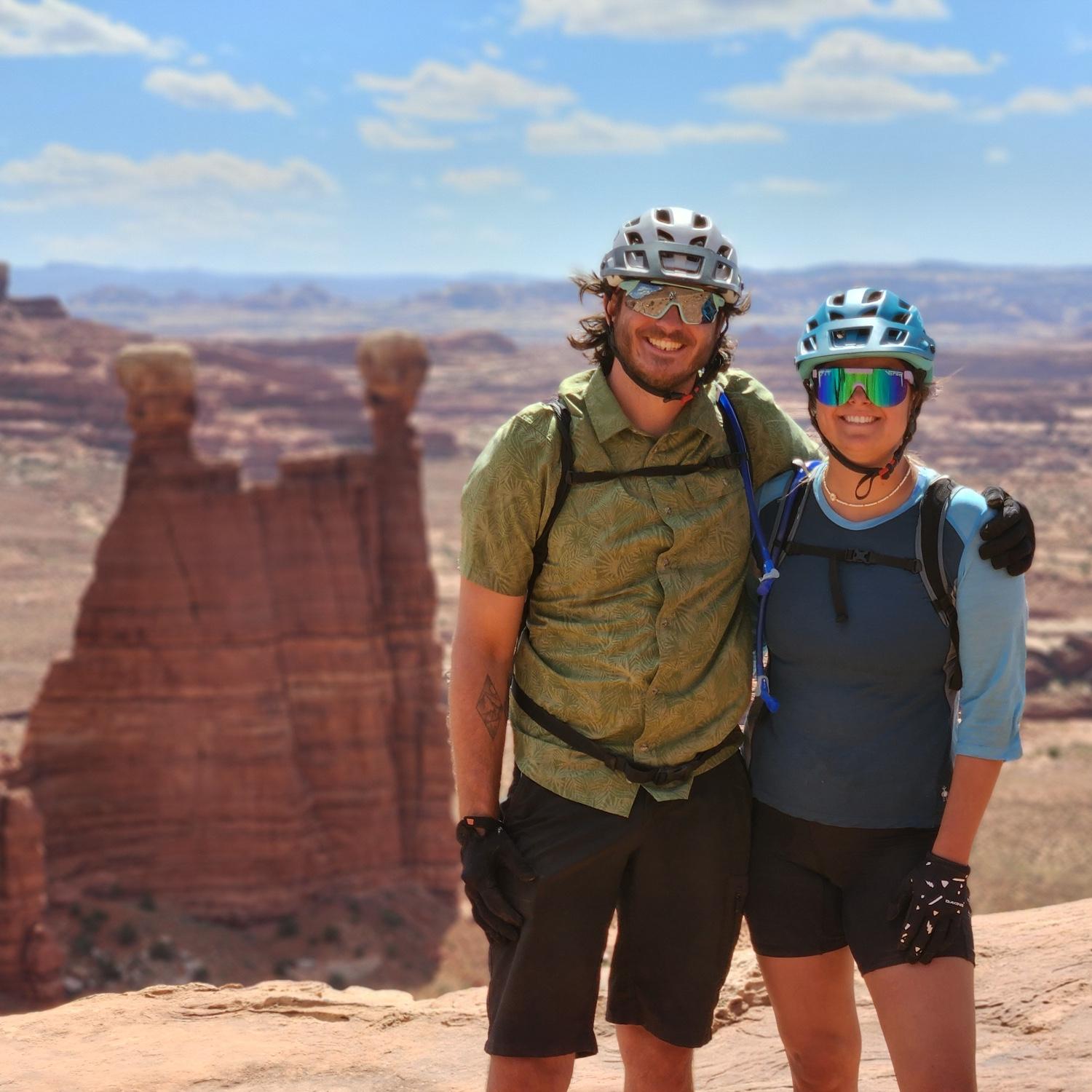 When we biked the 100 mile White Rim Trail in Canyonlands National Park