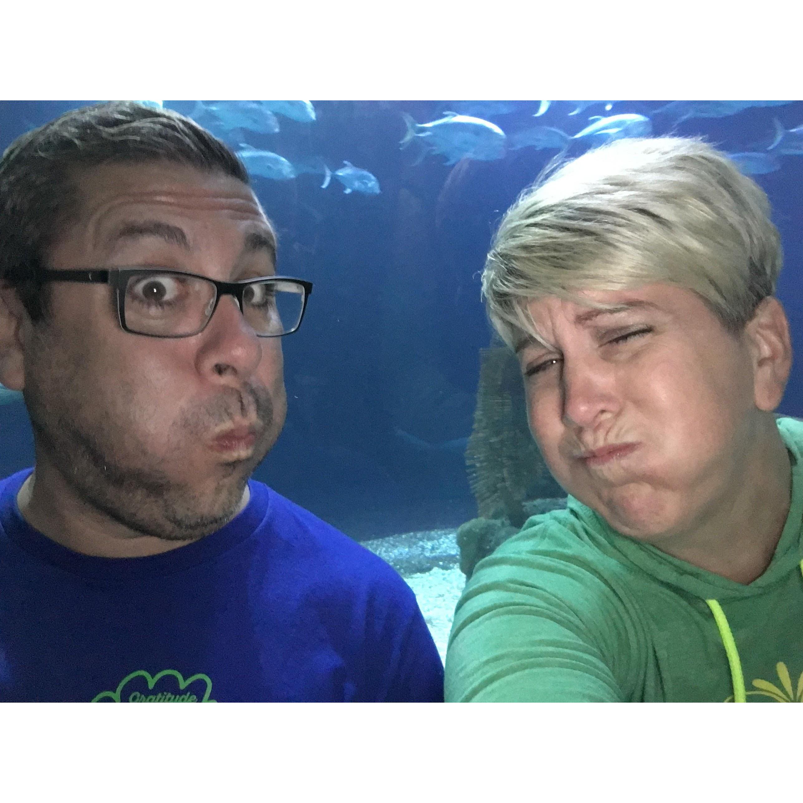 Swimming with the Fish @ Omaha Zoo
