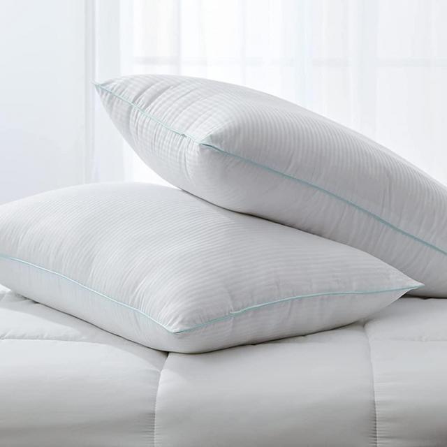 MARTHA STEWART Bed Pillow, Standard Queen, White 2 Count