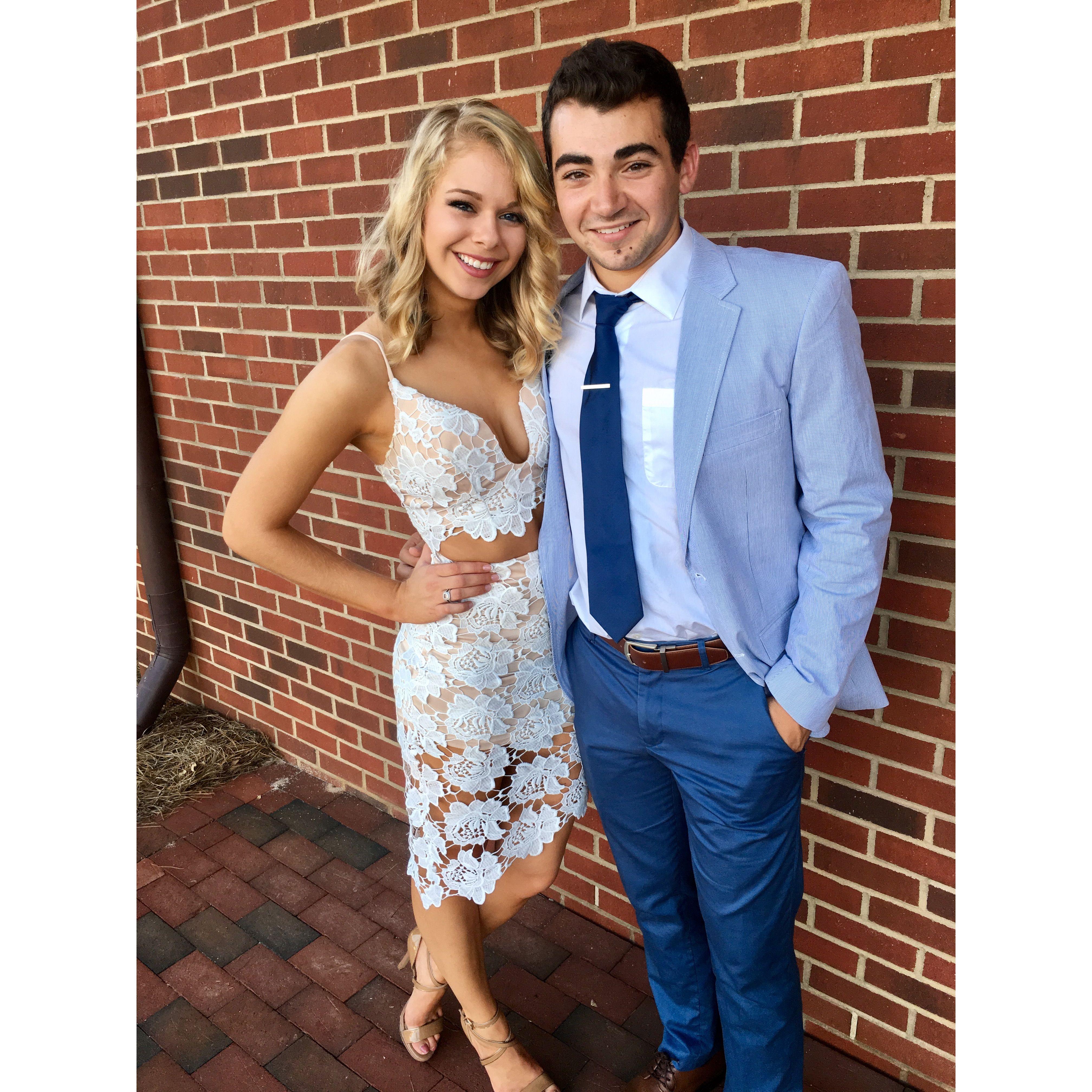 September 30, 2016 - Our first college formal together