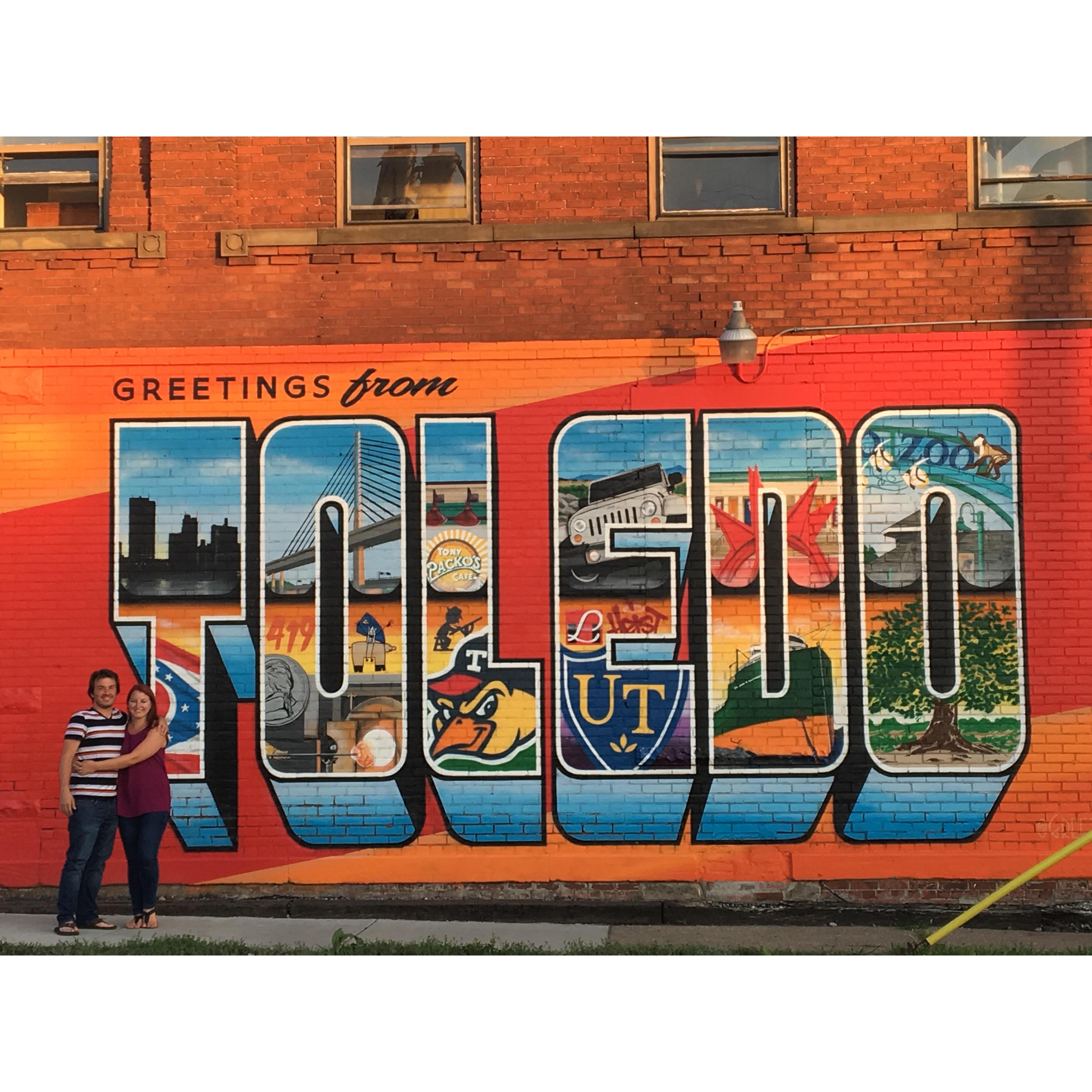 Tony's hometown of Toledo, OH