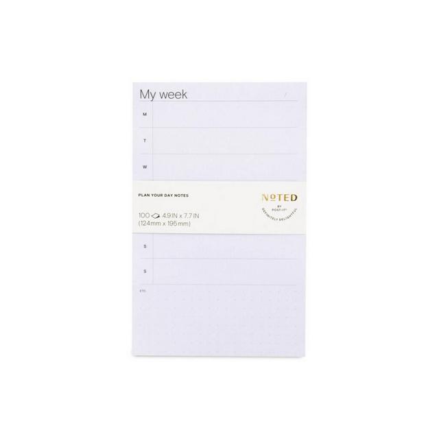 Post-it Daily Planner Notepad 100 Sheets - Blue