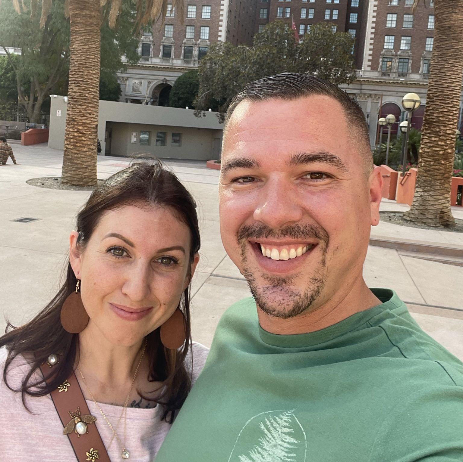 Downtown LA, about to go on a ghost tour