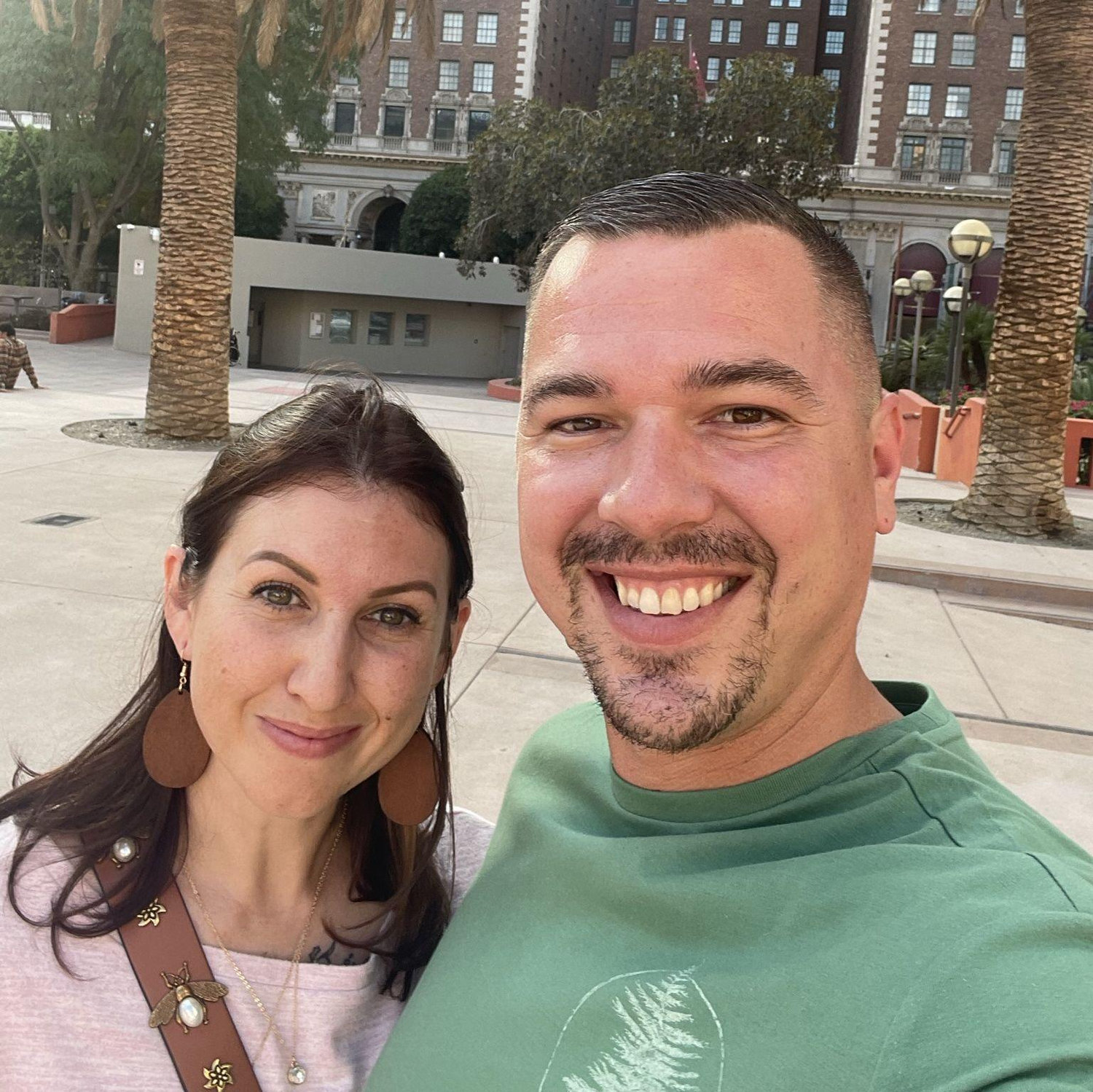 Downtown LA, about to go on a ghost tour