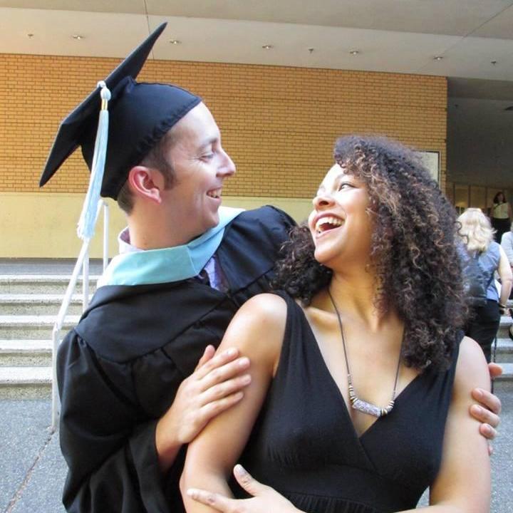 Christian's grad school graduation - 2015