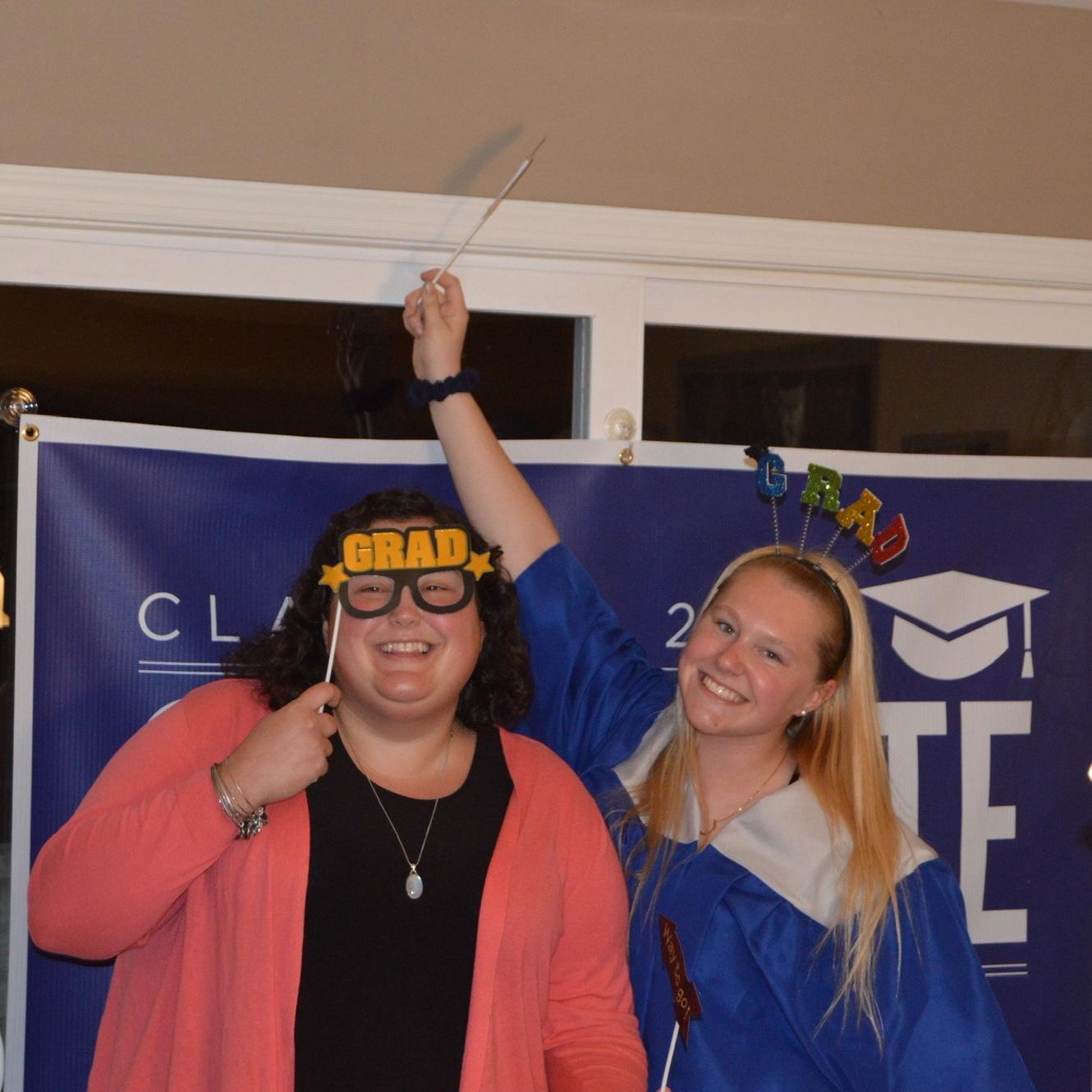 Hannah and Jordan at Jordan’s graduation party!