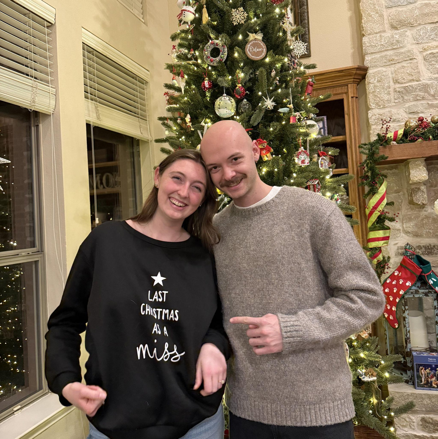 Home & engaged for the holidays!