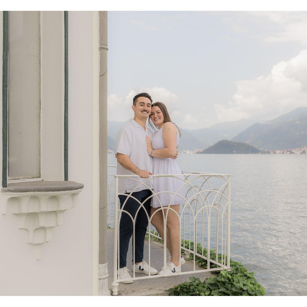 Engagement Pictures at Lake Como