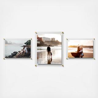 Gallery Wall 3-Piece Acrylic Easy Change Memo Board + Magnet Frame Set