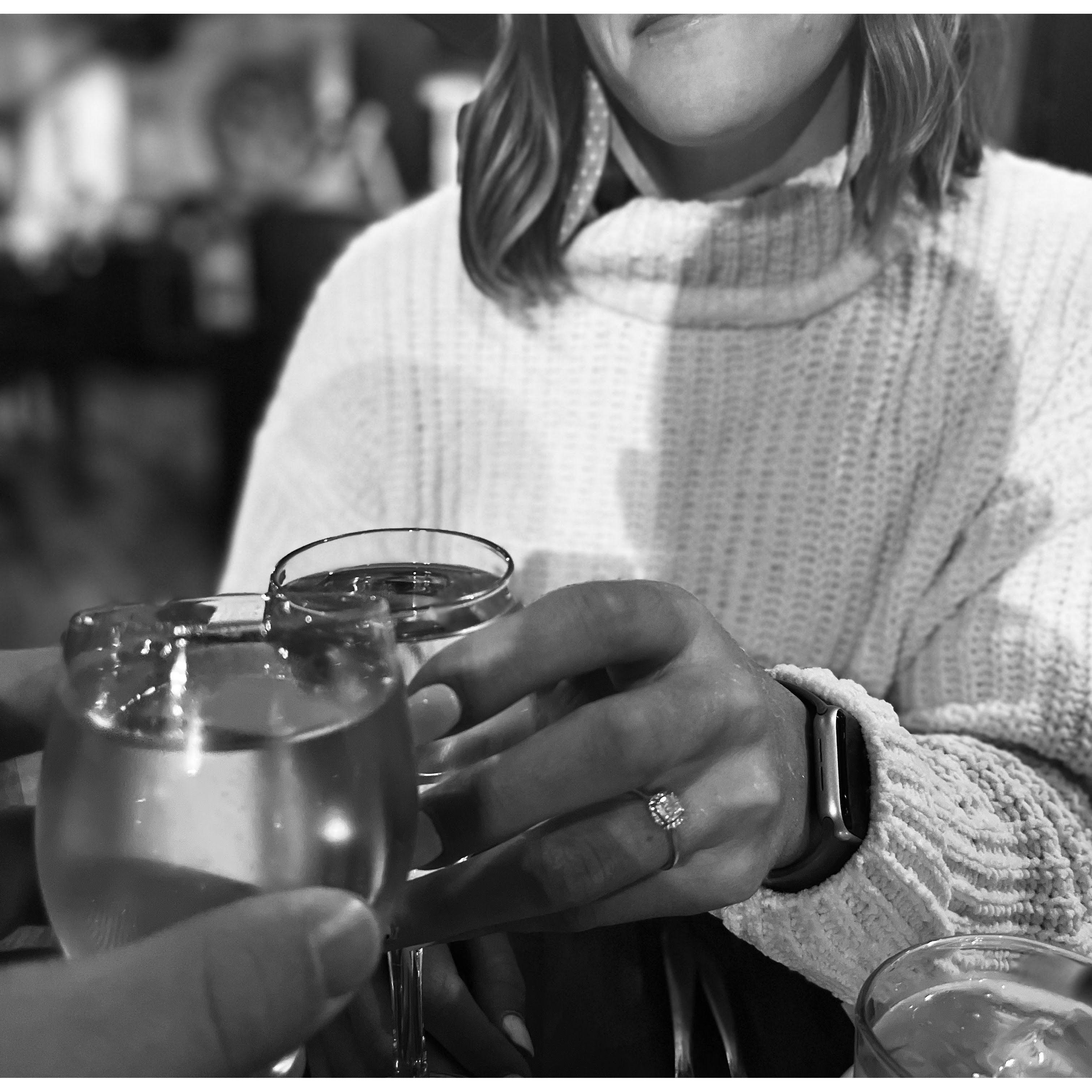 Cheers to ripped and wet pants after engagement pictures! 