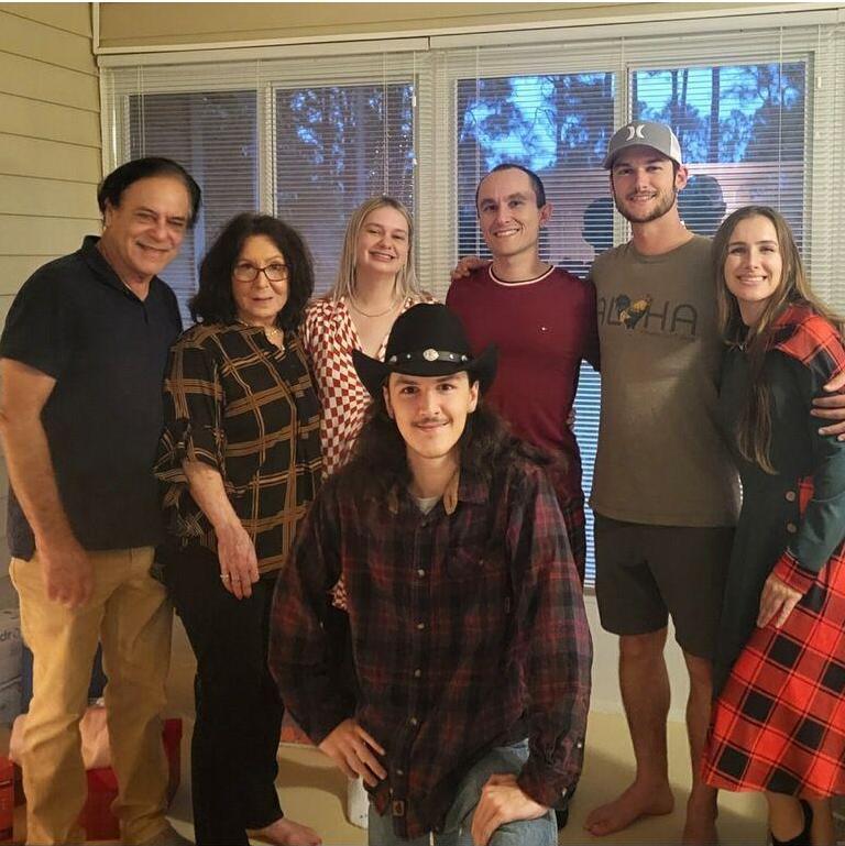 Gus, Janis, Chelsey, Canon, Michael, Sean, and Kaytie - Christmas 2023.