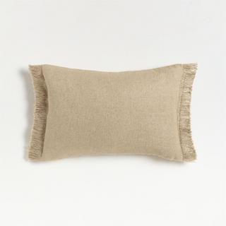 Casual Textured Fringe Throw Pillow Cover