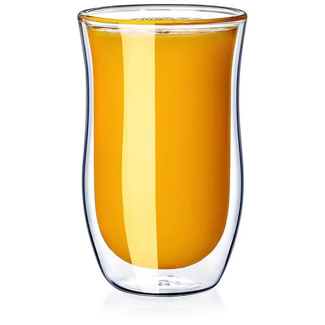 Dragon Glassware Drinking Glasses, Insulating Double Walled Juice Tumblers, 8-Ounce, Set of 2
