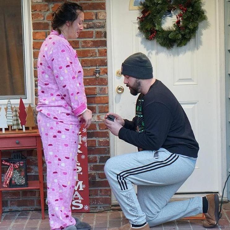 Definitely did not get her a stove for Christmas 2020! Jaimie really dressed up for the occasion.