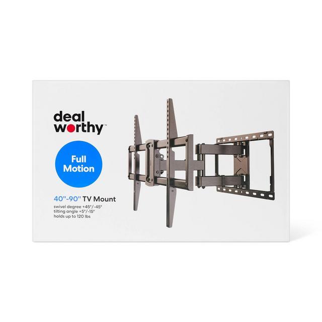 Full Motion 40" - 90" TV Mount - dealworthy™