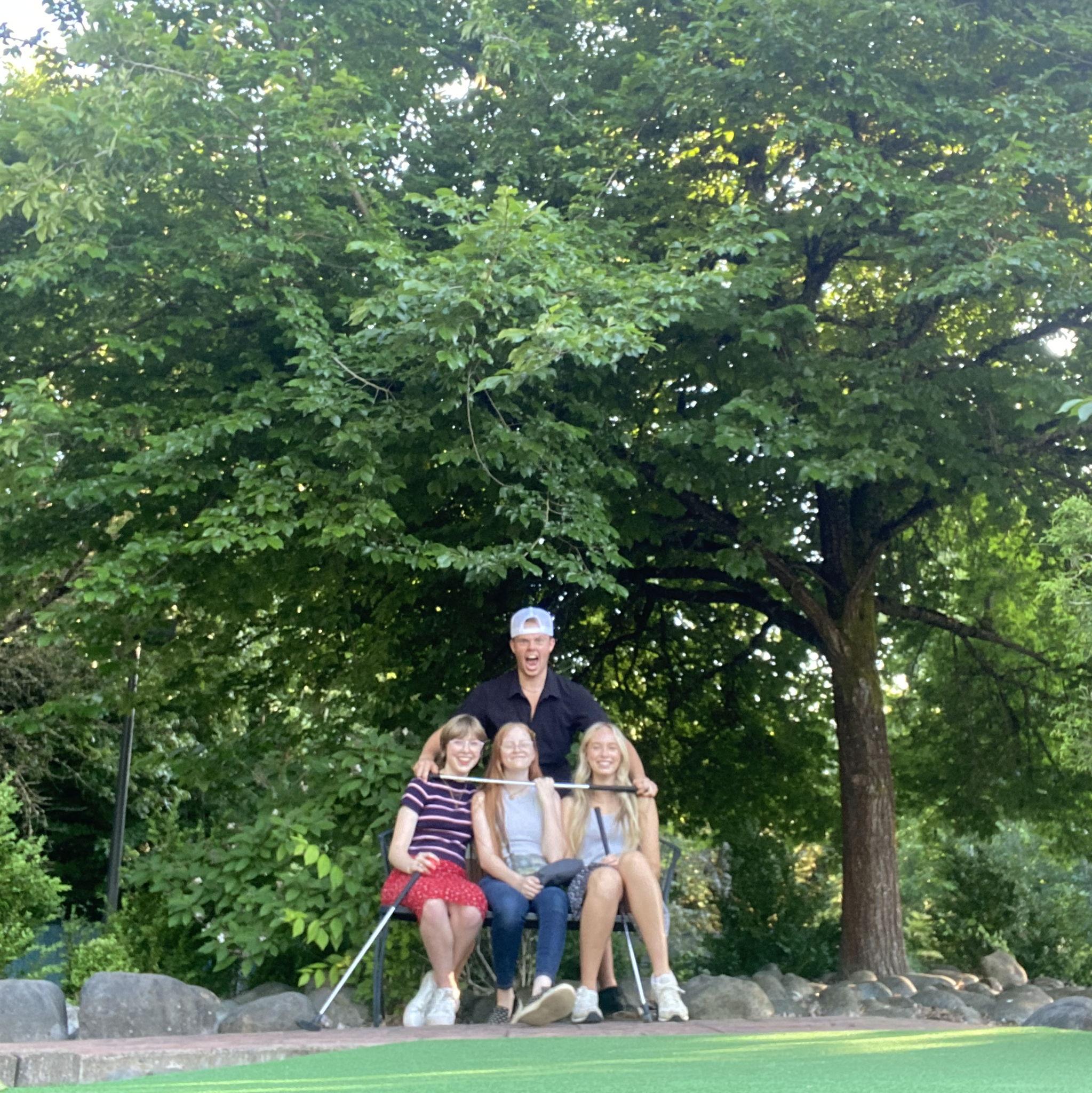 minigolf date with the sisters and Fletcher.