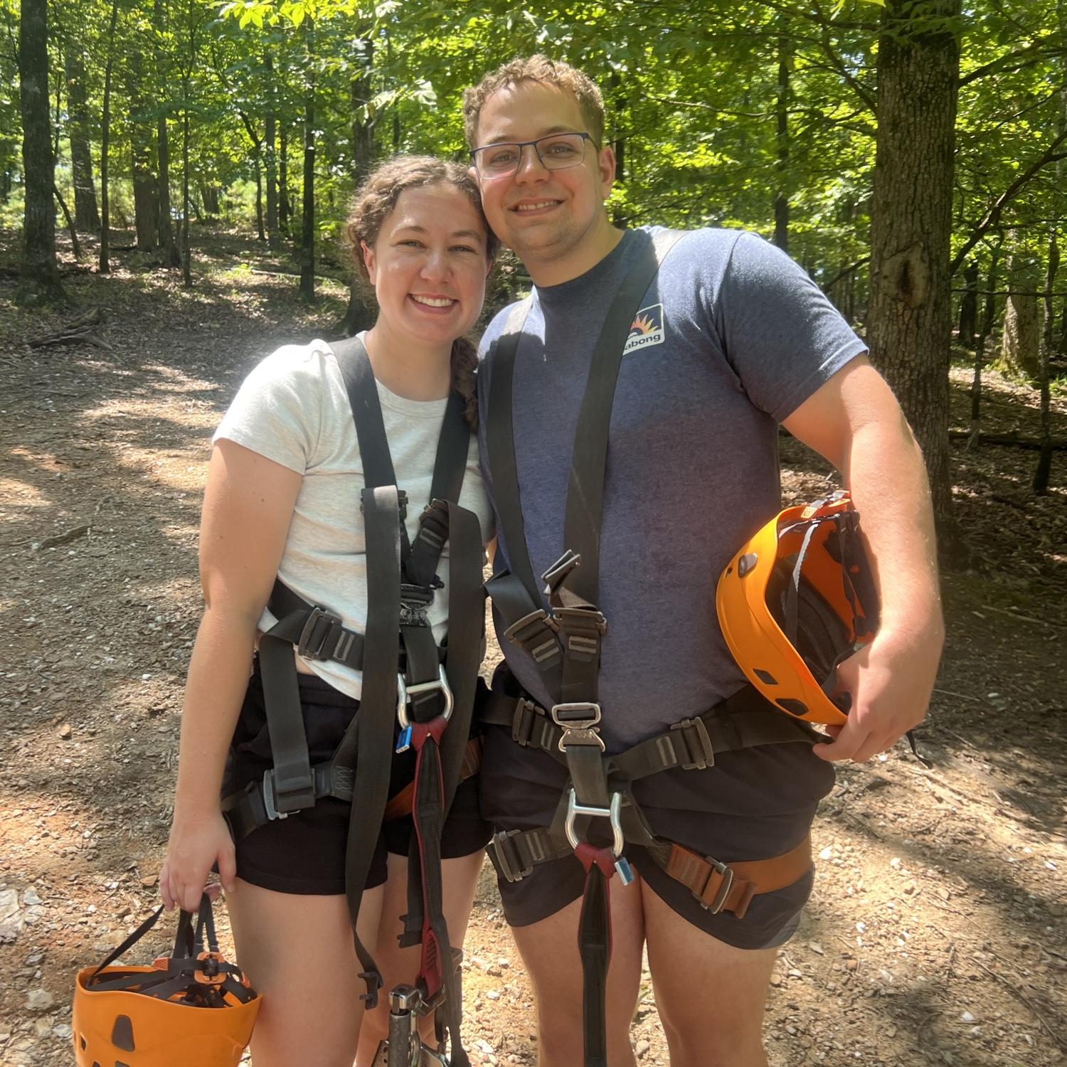 Zip lining!! (Only a little crying happened)