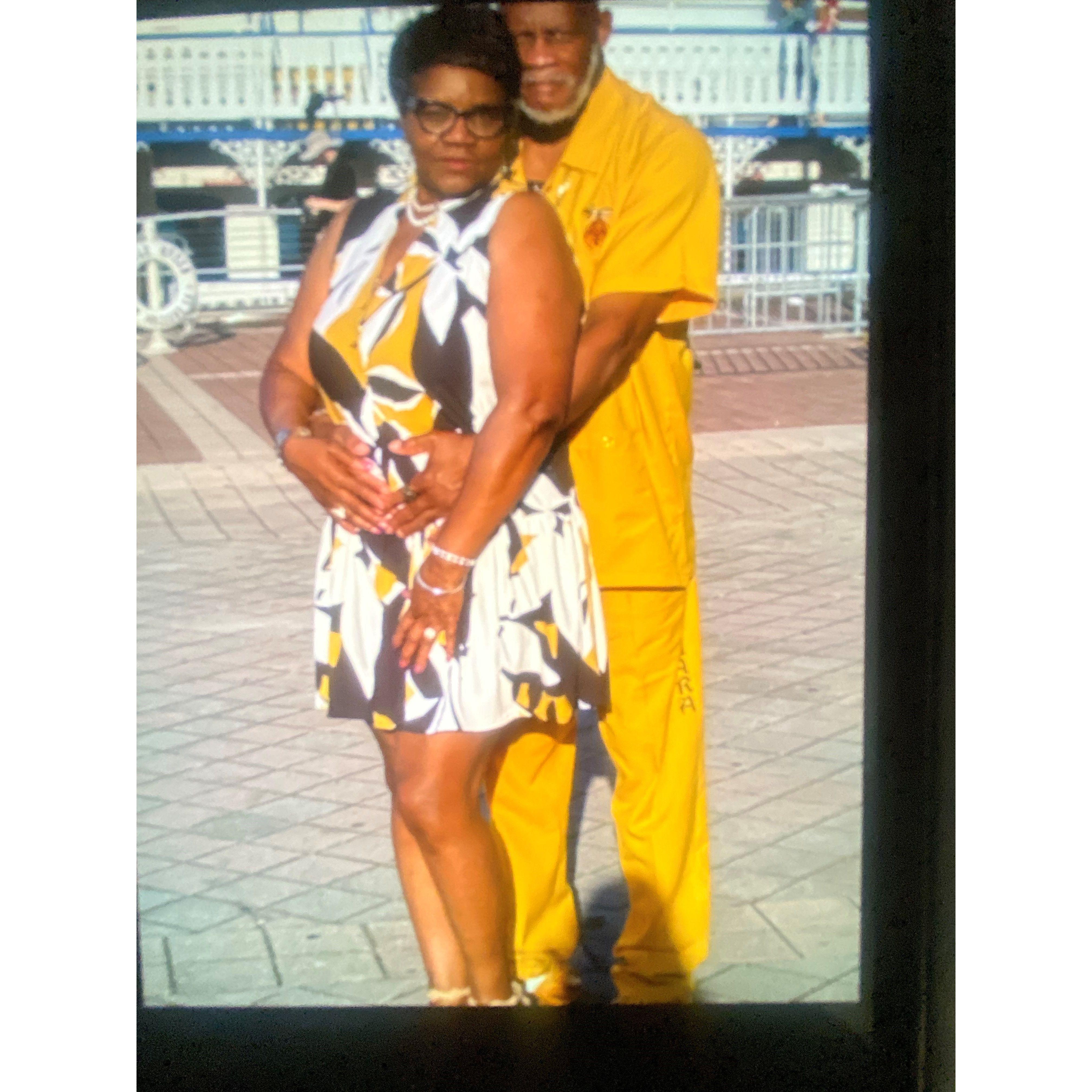 Us in New Orleans, enjoying our time.