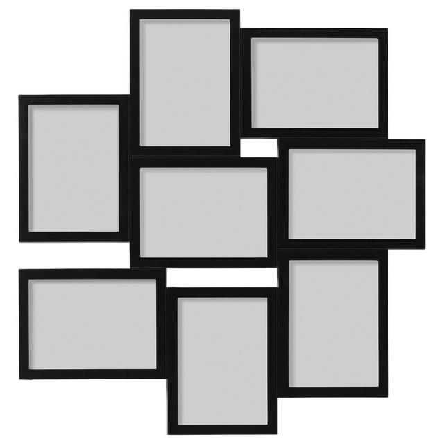 VÄXBO Collage frame for 8 photos, black, 5x7 "Show measurements specifications