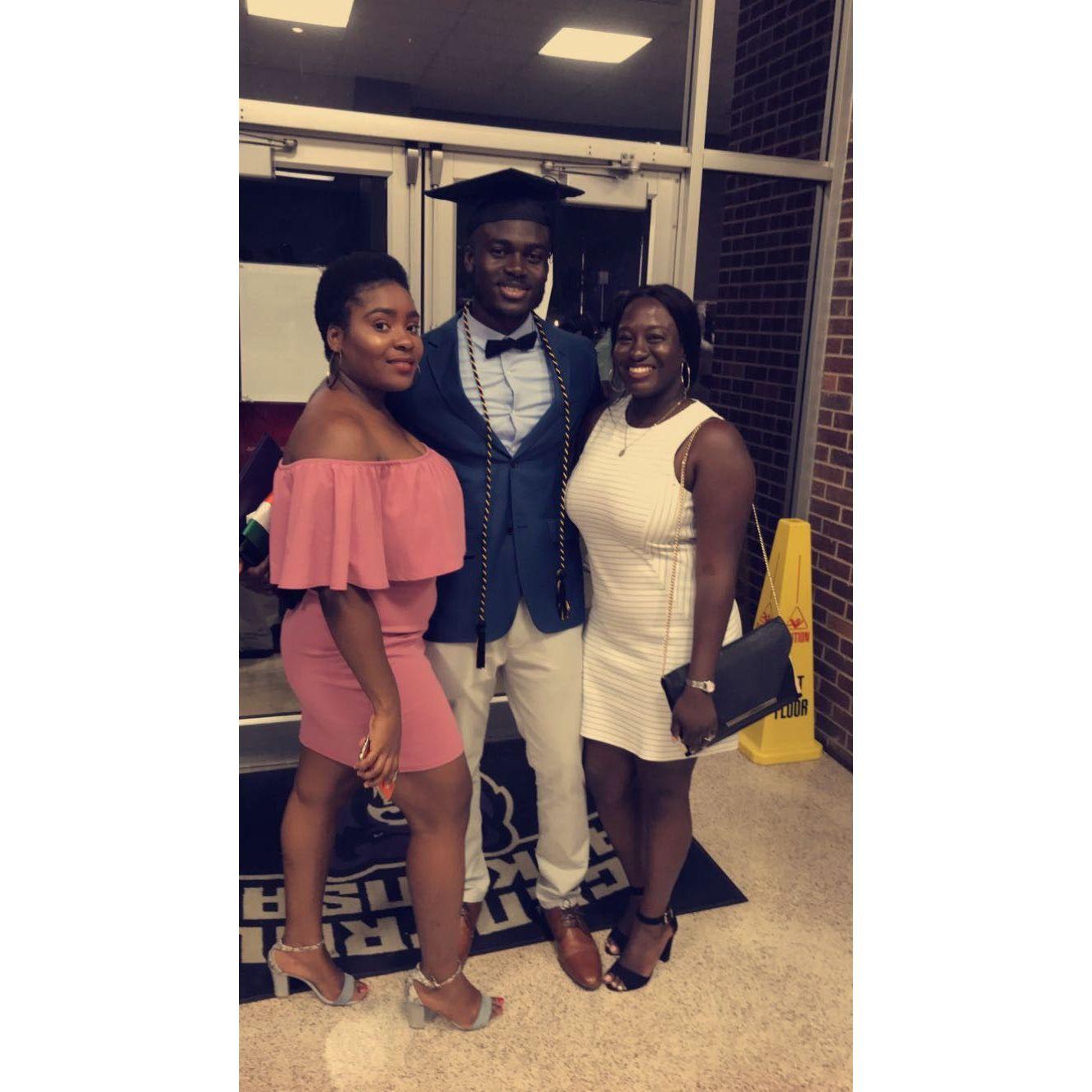 Fabrice Undergrad Graduation still as friends!