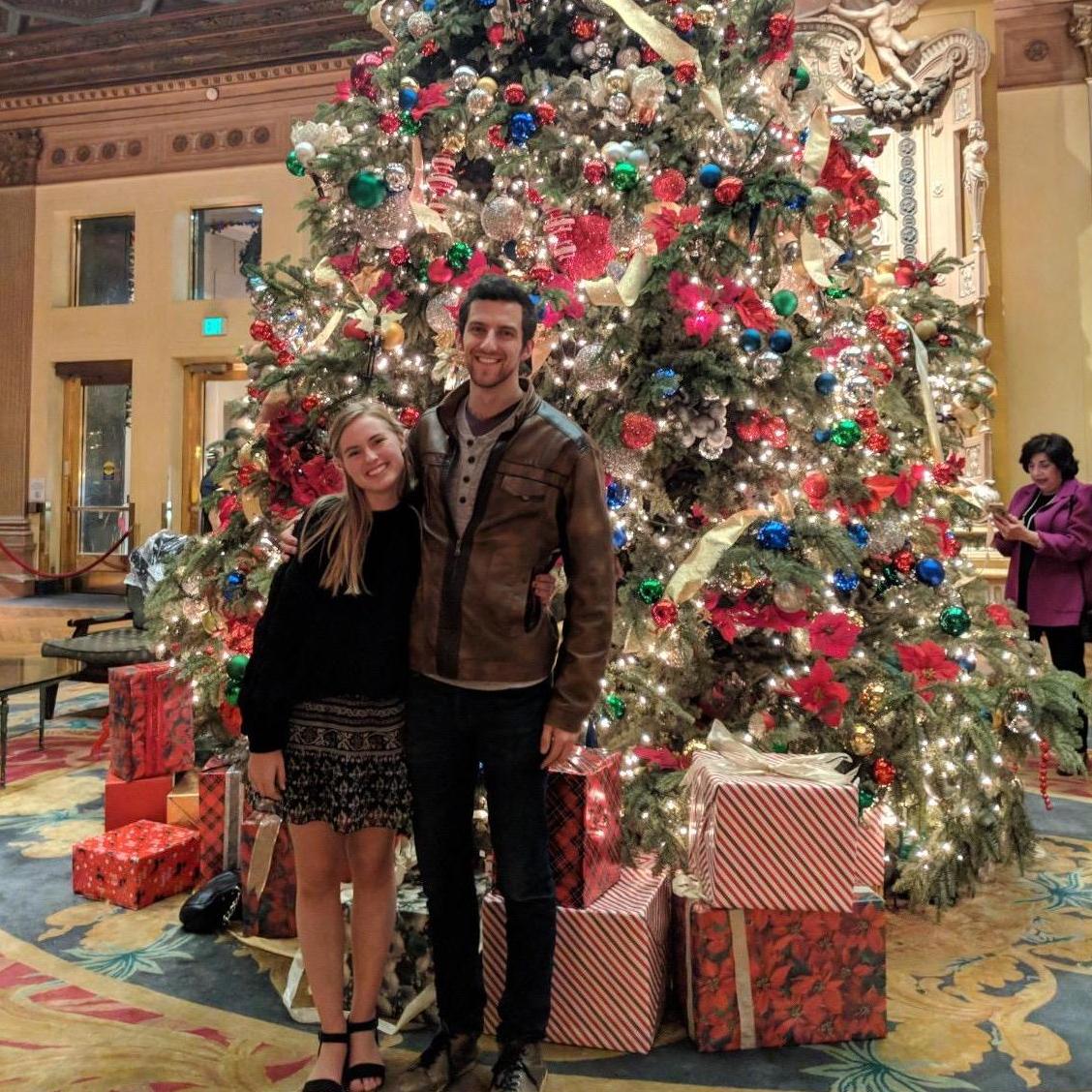 During our 1st annual DTLA Christmas Tree scavenger hunt