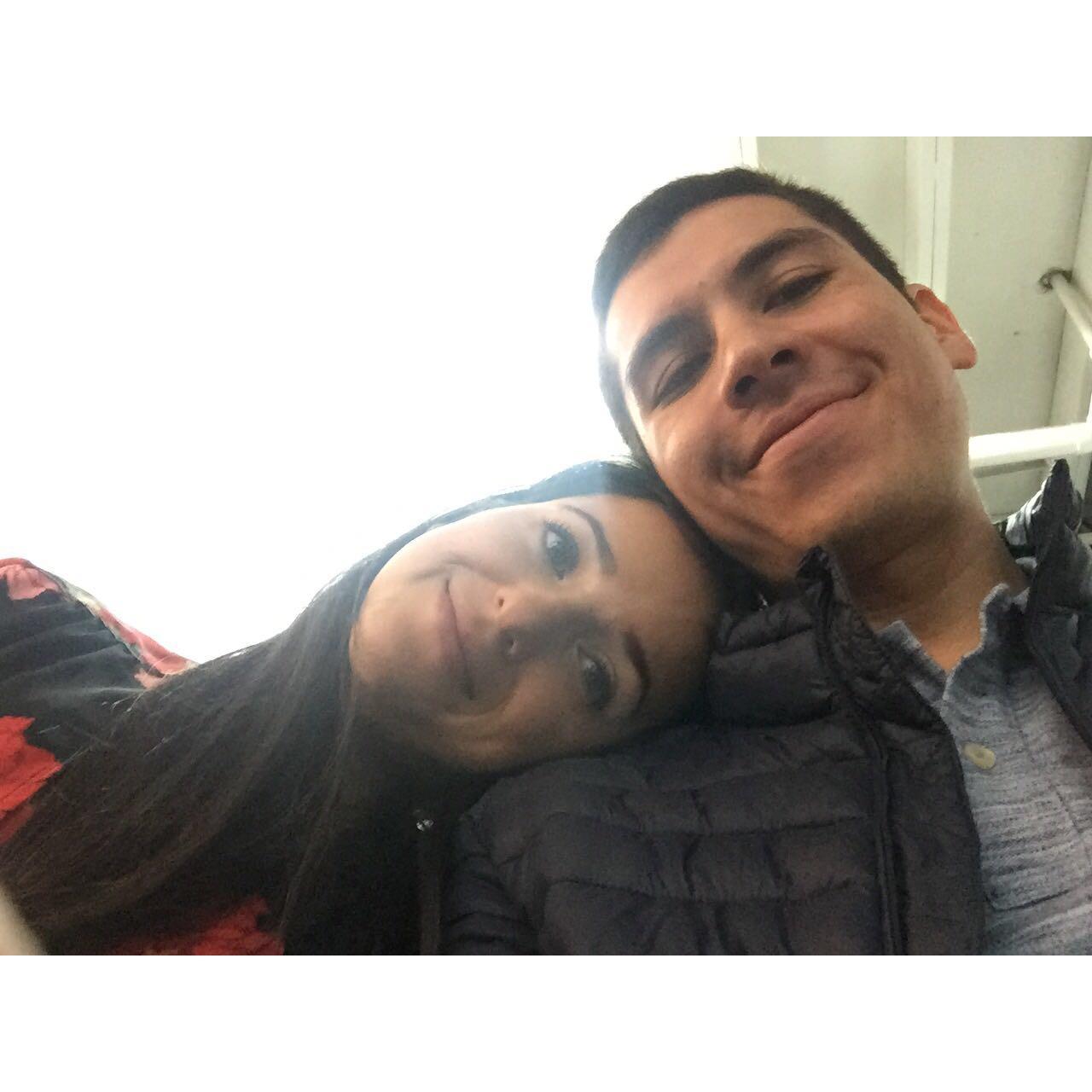 Before he went back to London after we became boyfriend and girlfriend