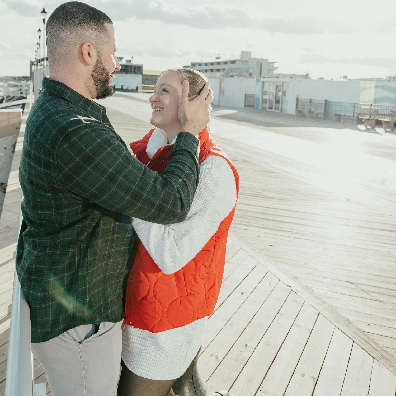 …we walked on the boardwalk…