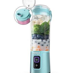Ninja Blast Portable Blender, Cordless, 18oz. Vessel, Personal Blender For-Shakes and Smoothies, BPA Free, Leakproof-Lid and Sip Spout, USB-C Rechargeable, Dishwasher Safe Parts, Tinted Aqua, BC151AQ