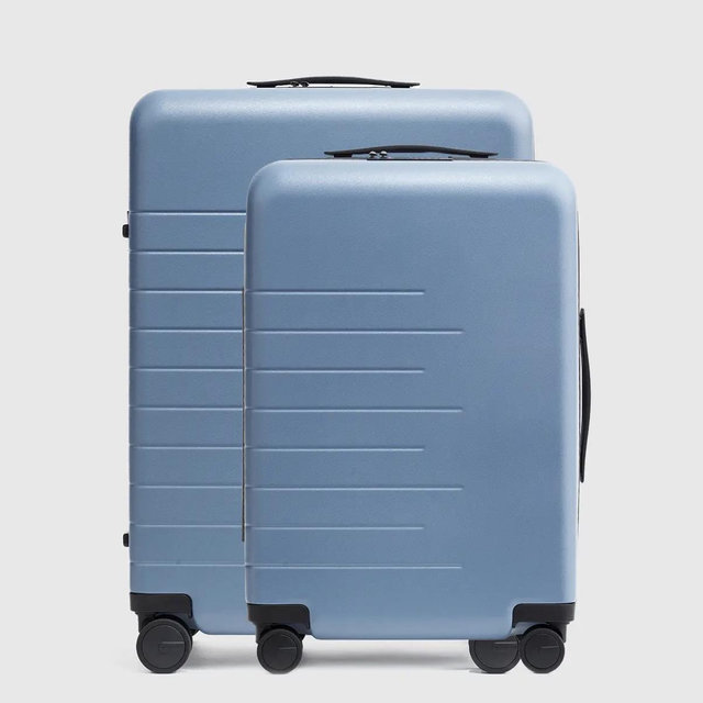Carry-On & Medium Check-In Suitcase Set - Blue