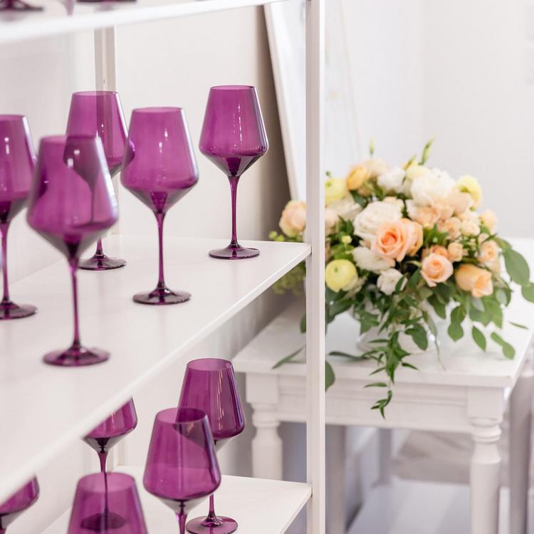 その他 ESTELLE Estelle Wine Single Stemware Glass {ALL COLORS} – Estelle