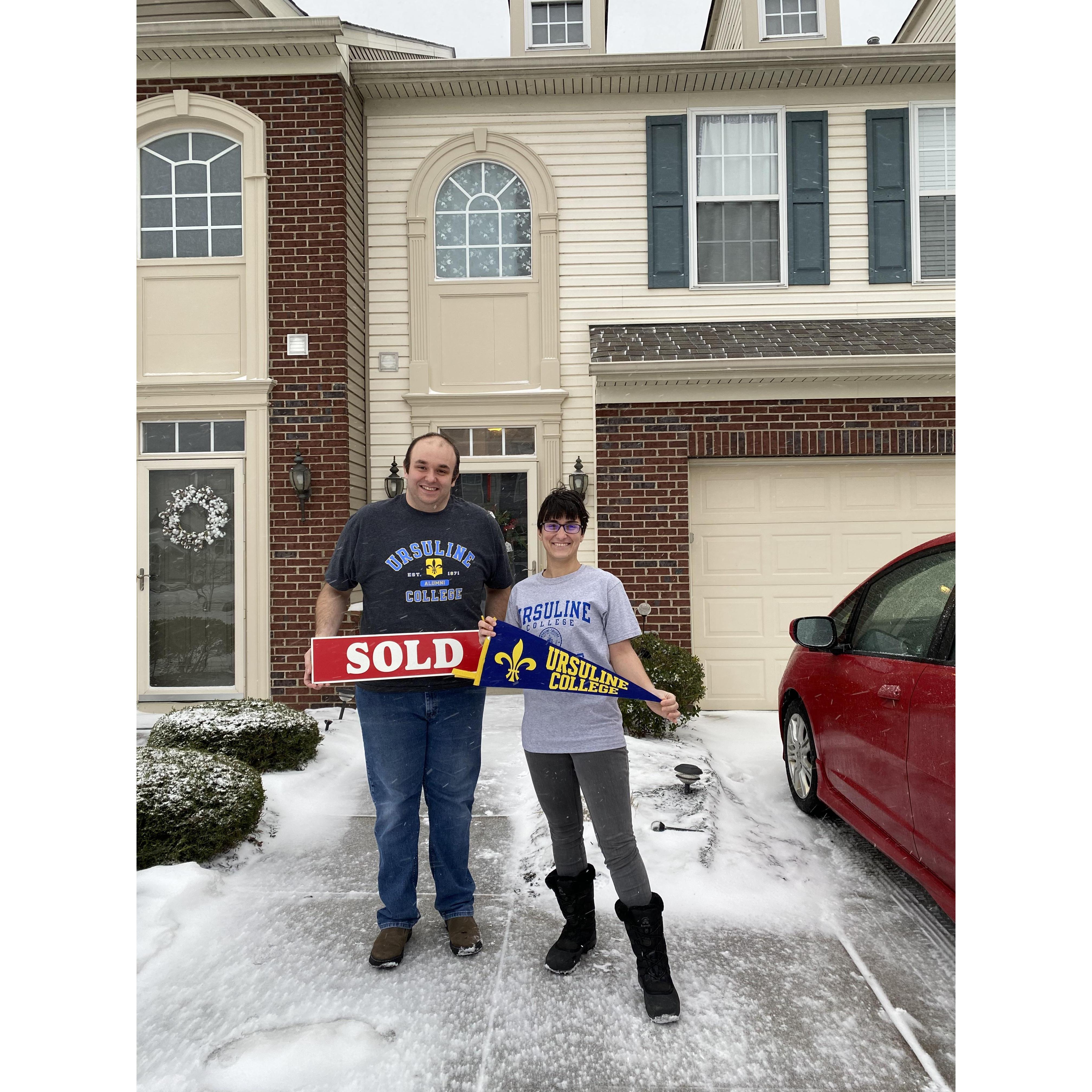 Closing day or our first home!