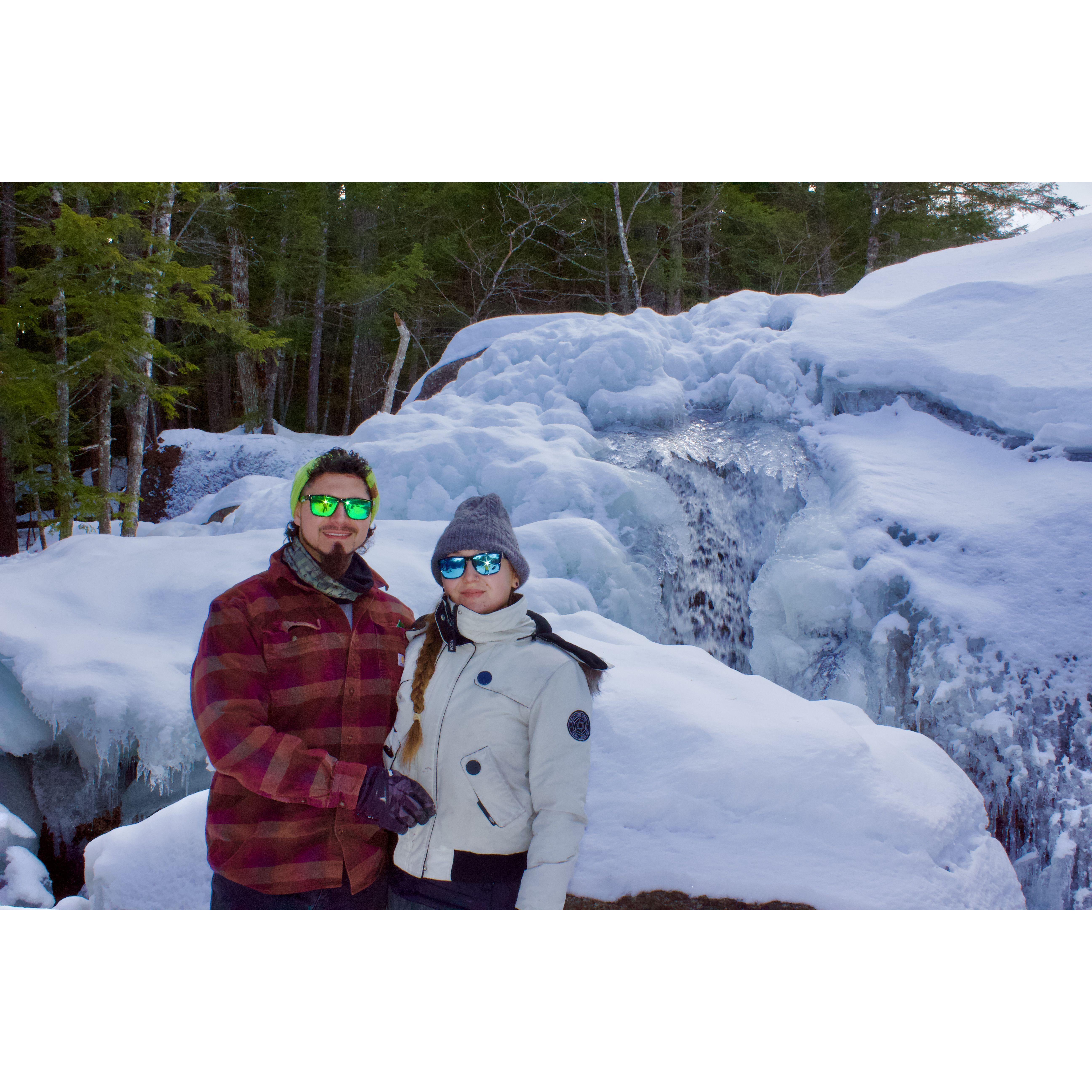 A frozen trip to "Diana's Bath"