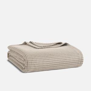 Dreamweave Waffle Bed Blanket- Pebble