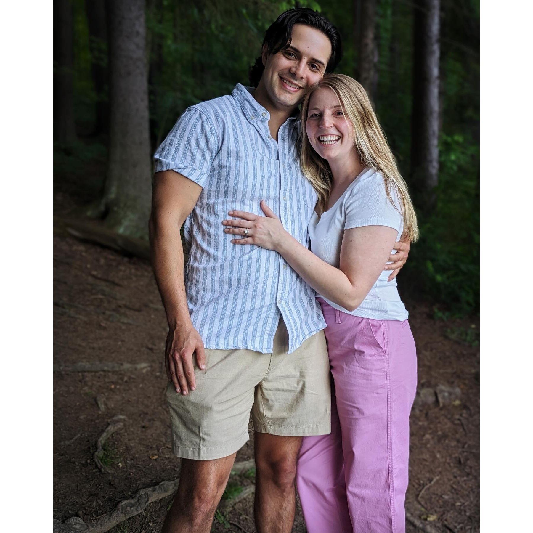The day Wyatt proposed to Kayla in a place so special to us, Peters Lake Park.